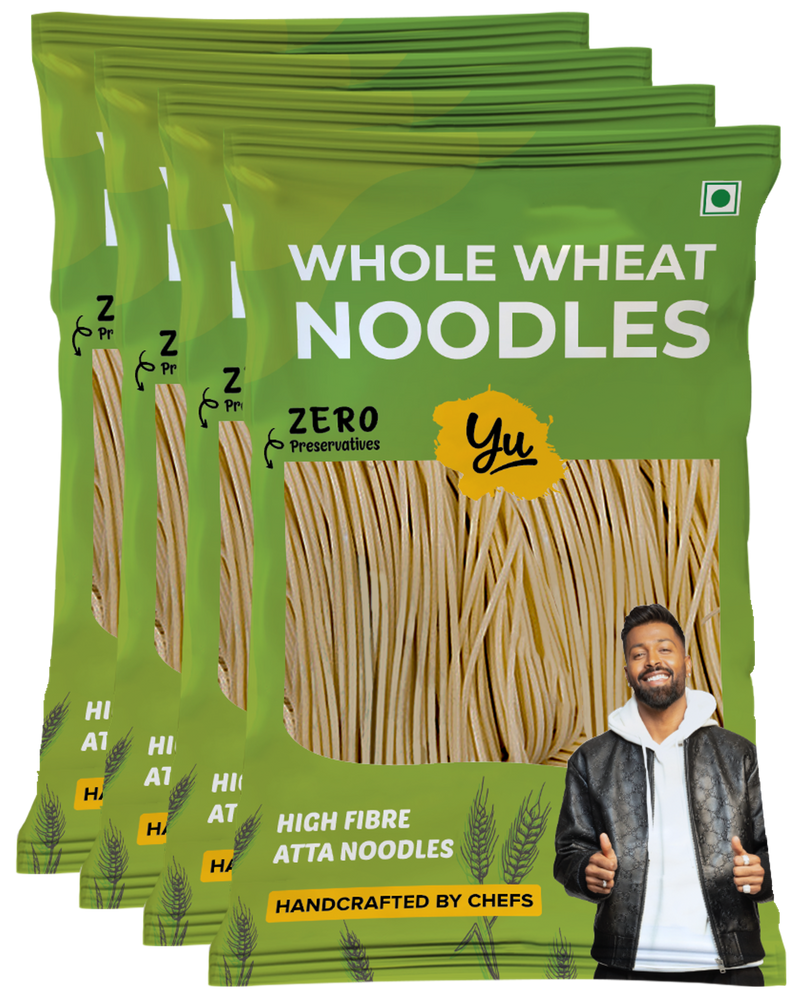 Whole Wheat Noodles 100% Atta - Pack of 4