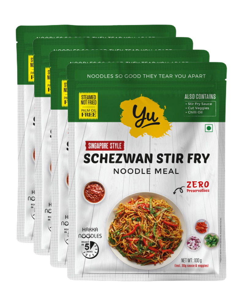 Schezwan Stir Fry Veg Instant Noodles - Pack of 4
