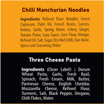 Noodles & Pasta Combo Pack of 4 - 2 Chilli Manchurian Noodles, 2 Three Cheese Pasta