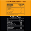Noodles & Pasta Combo Pack of 4 - 2 Chilli Manchurian Noodles, 2 Peri Peri Pasta
